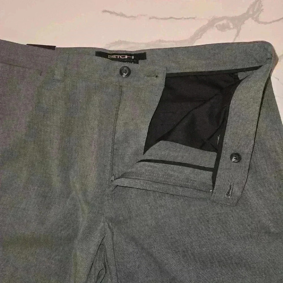 NWT Kenneth Cole Mens Pant Well Taken II Stretch Trouser Gray Size 36 - Picture 6 of 8